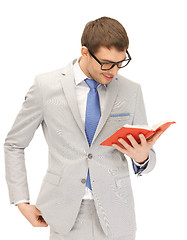 Image showing happy man with book