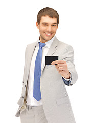 Image showing businessman with credit card