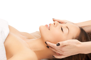 Image showing beautiful woman in massage salon