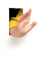 Image showing child hand