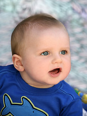 Image showing Amused baby