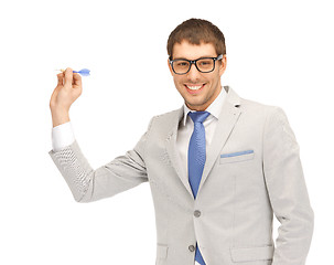 Image showing businessman with dart