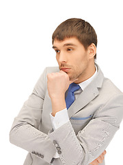 Image showing pensive man