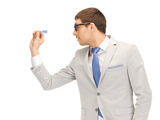 Image showing businessman with dart