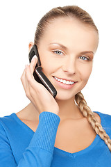 Image showing businesswoman with cell phone