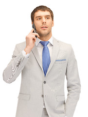 Image showing handsome man with cell phone