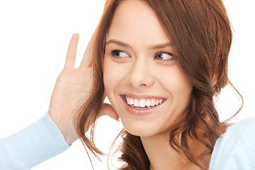 Image showing woman listening gossip