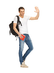 Image showing travelling student