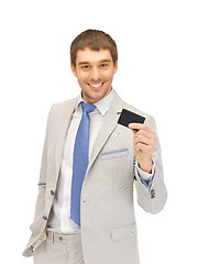 Image showing businessman with credit card