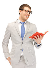 Image showing happy man with book