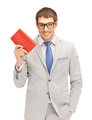 Image showing happy man with book