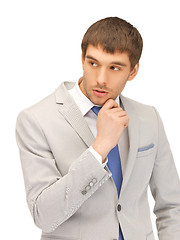 Image showing pensive man