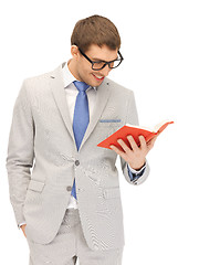 Image showing happy man with book