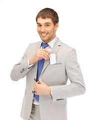 Image showing businessman with business card