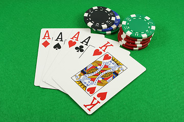 Image showing Quad Aces