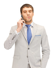 Image showing handsome man with cell phone