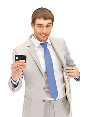 Image showing businessman with credit card