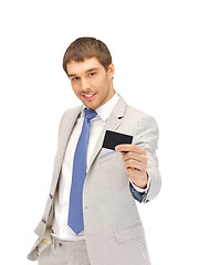 Image showing businessman with credit card