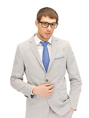 Image showing calm businessman in spectacles