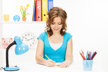 Image showing happy and smiling woman