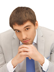 Image showing pensive man