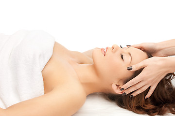 Image showing beautiful woman in massage salon