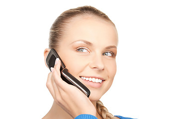 Image showing businesswoman with cell phone