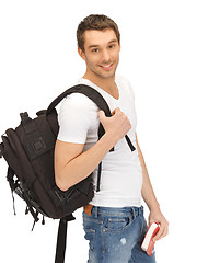 Image showing travelling student