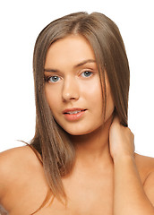 Image showing beautiful woman with long hair