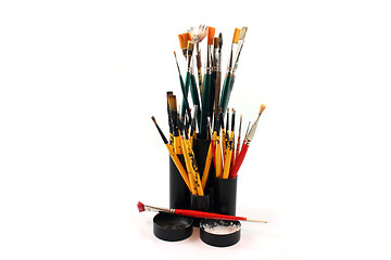 Image showing PaintBrushes on a white Background