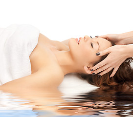 Image showing beautiful woman in spa