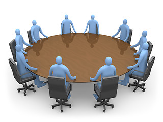 Image showing Having A Meeting