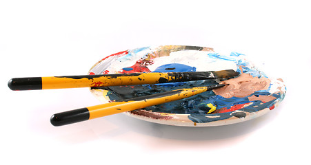 Image showing PaintBrushes on a white Background