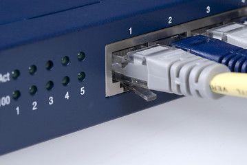 Image showing Ethernet Cable & Router