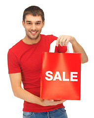 Image showing man with shopping bags