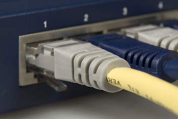 Image showing Ethernet Cable & Router