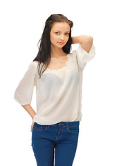 Image showing beautiful woman in casual clothes