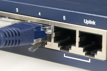 Image showing Ethernet Cable & Router