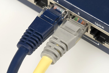 Image showing Ethernet Cable & Router