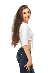 Image showing beautiful woman in casual clothes
