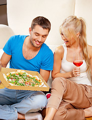 Image showing romantic couple having dinner