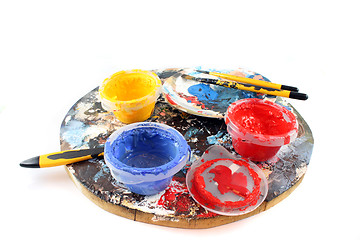 Image showing PaintBrushes on a white Background