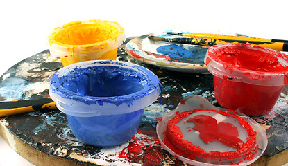 Image showing PaintBrushes on a white Background