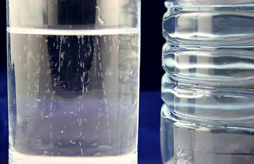 Image showing Glass and Bottled Water 1