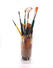 Image showing PaintBrushes on a white Background