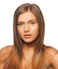 Image showing beautiful woman with long hair