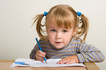 Image showing Child drawing