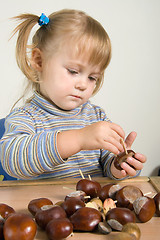 Image showing child working