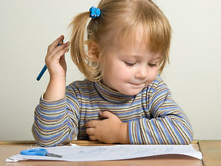 Image showing child drawing