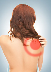 Image showing woman with backache